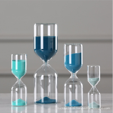 Sandglas High Borosilicate Glass Blue Hourglass Timer